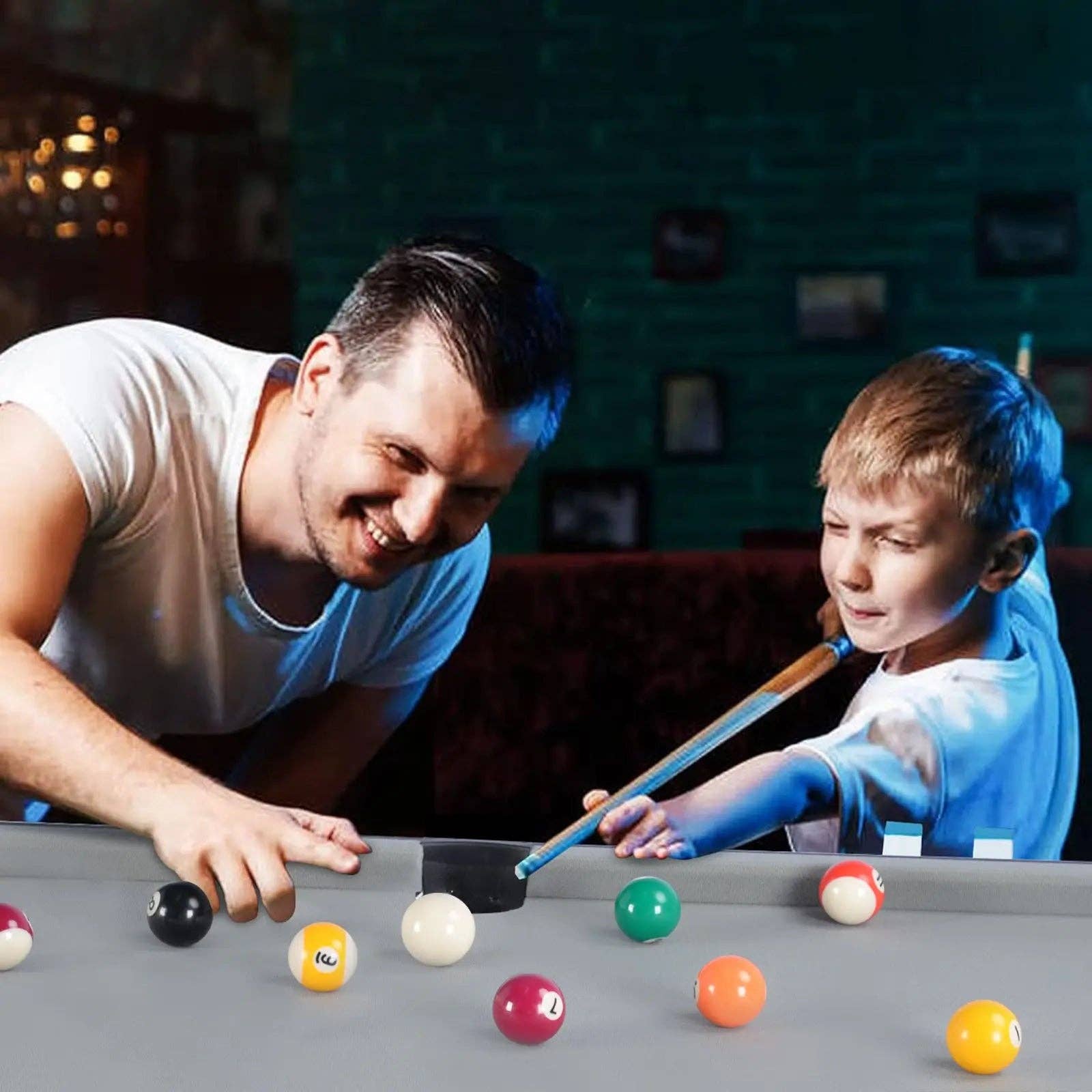 Promounts - Wholesale Sporting Accessories - ProMounts 48" Complete Set Pool Table, Compact Size with Premium Velvet Tabletop and Solid Cue Sticks (GS-BT-2355)5