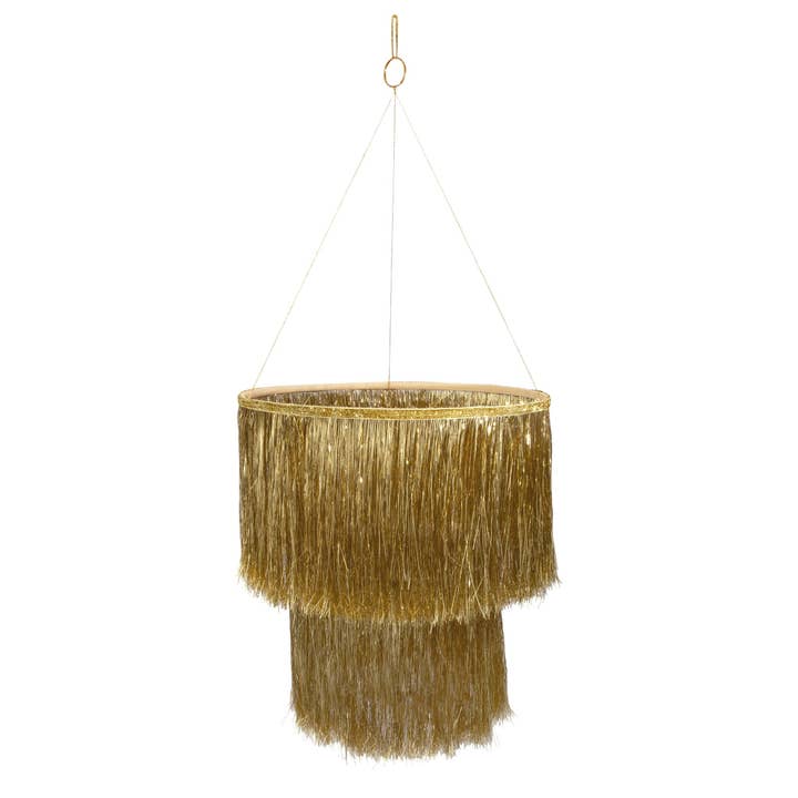 Gold Tinsel Chandelier for wholesale by Meri Meri