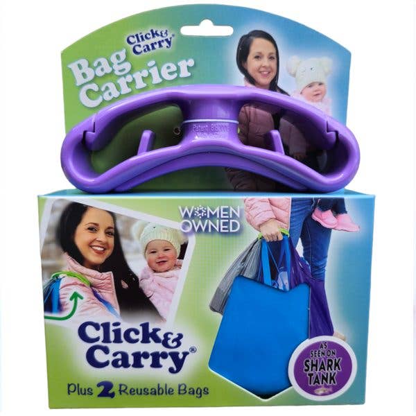 Click & Carry - Wholesale Grocery/Shopping Bag - Click & Carry Grocery Bag Handle with 2 Reusable Bags Bundle6