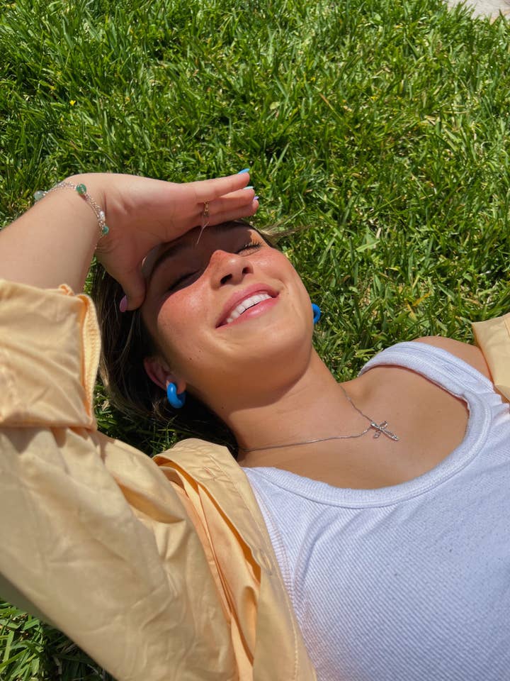 Hannah Medium 1,5" - Bleu cobalt pour la vente par LabelleBoutiqueandco