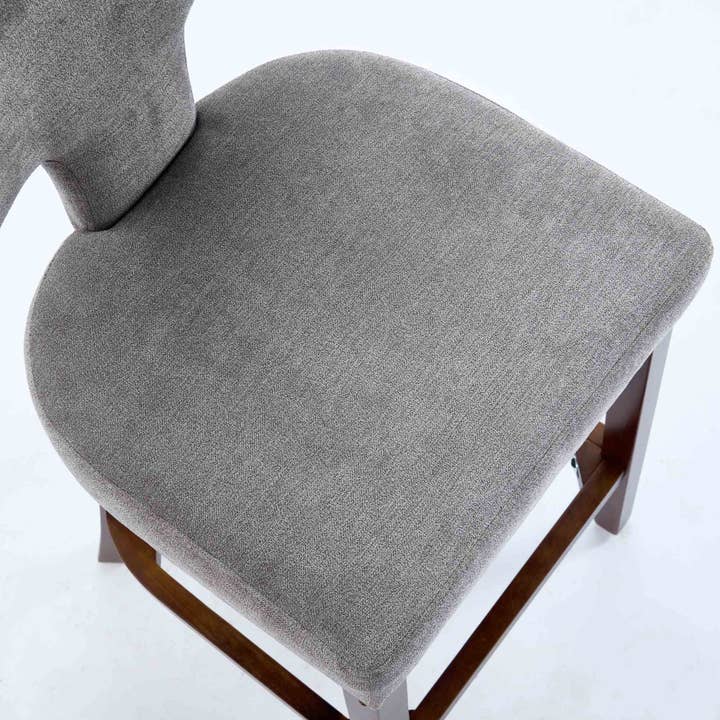 Gray Mid Century Modern Counter Height Bar Stools Set of 2 for wholesale on Faire10