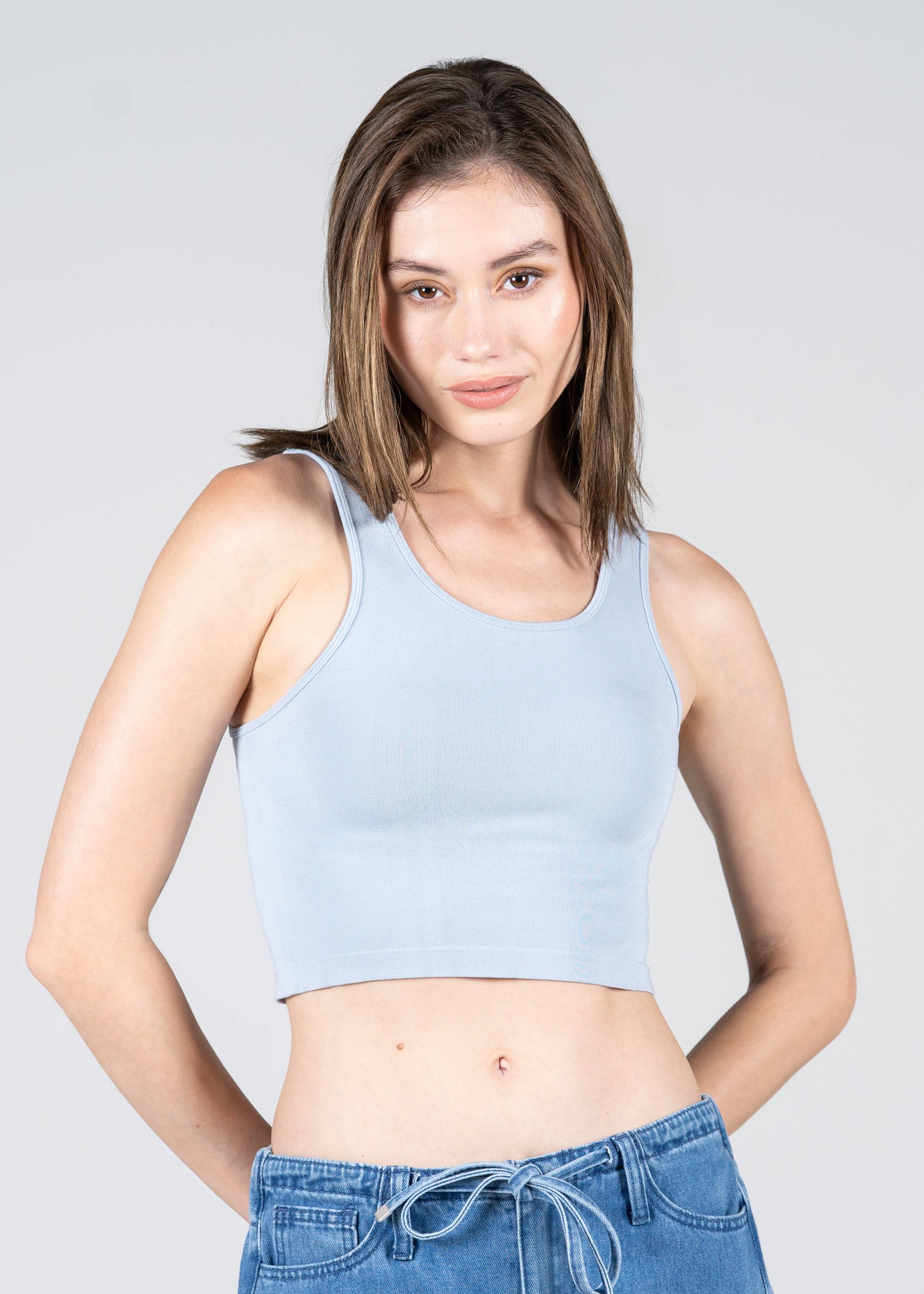 C'est Moi Clothing Co - Wholesale Tank Top - Women's - Bamboo Crop Tank Top- CEBT11054