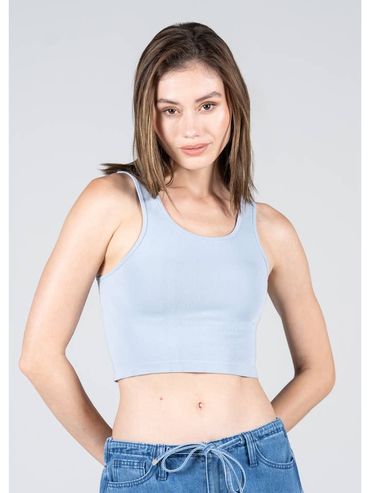 C'est Moi Clothing Co - Wholesale Tank Top - Women's - Bamboo Crop Tank Top- CEBT11054