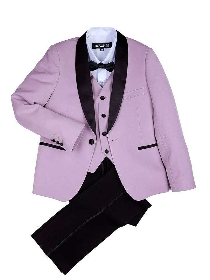"London" Kids Lavender Tuxedo (5-Piece Set) for wholesale by Cardi International