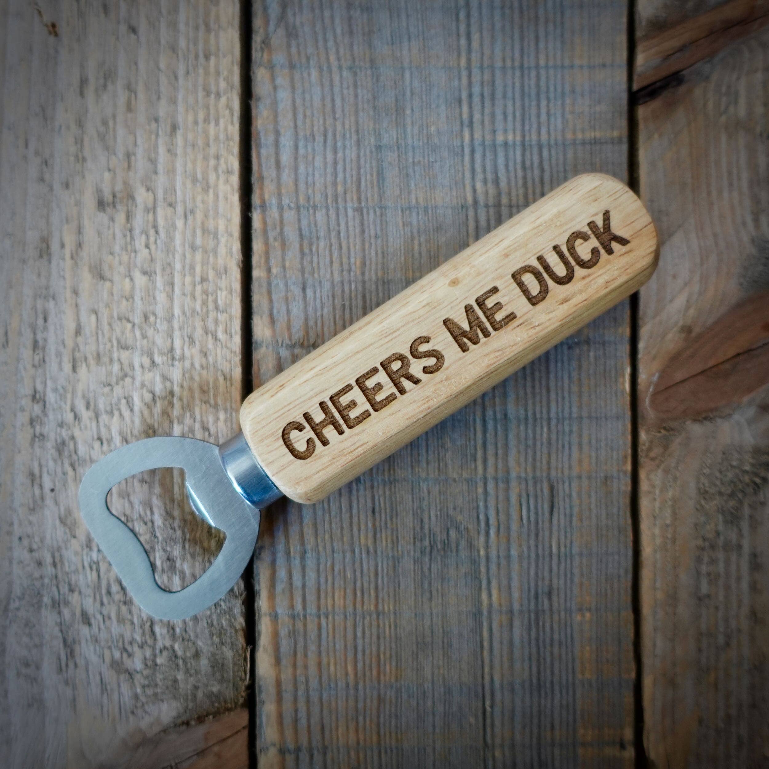 EllieBeanPrints - Wholesale Bottle/Wine Opener - Derbyshire Midlands Dialect Wooden Handle Bottle Openers7