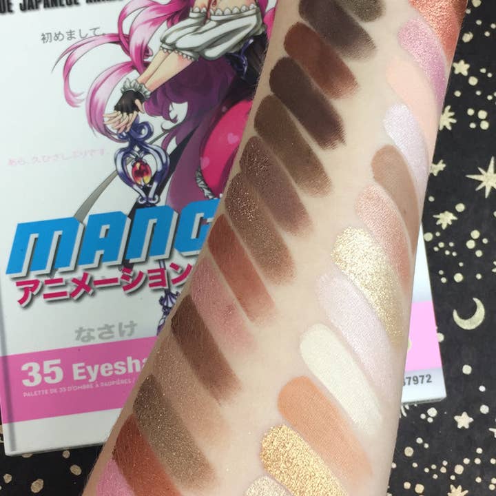 Rude Cosmetics - Wholesale Eyeshadow Palette - BOOK 2 (Manga Anime)35 Eyeshadow Palette Display Set, 12 pcs