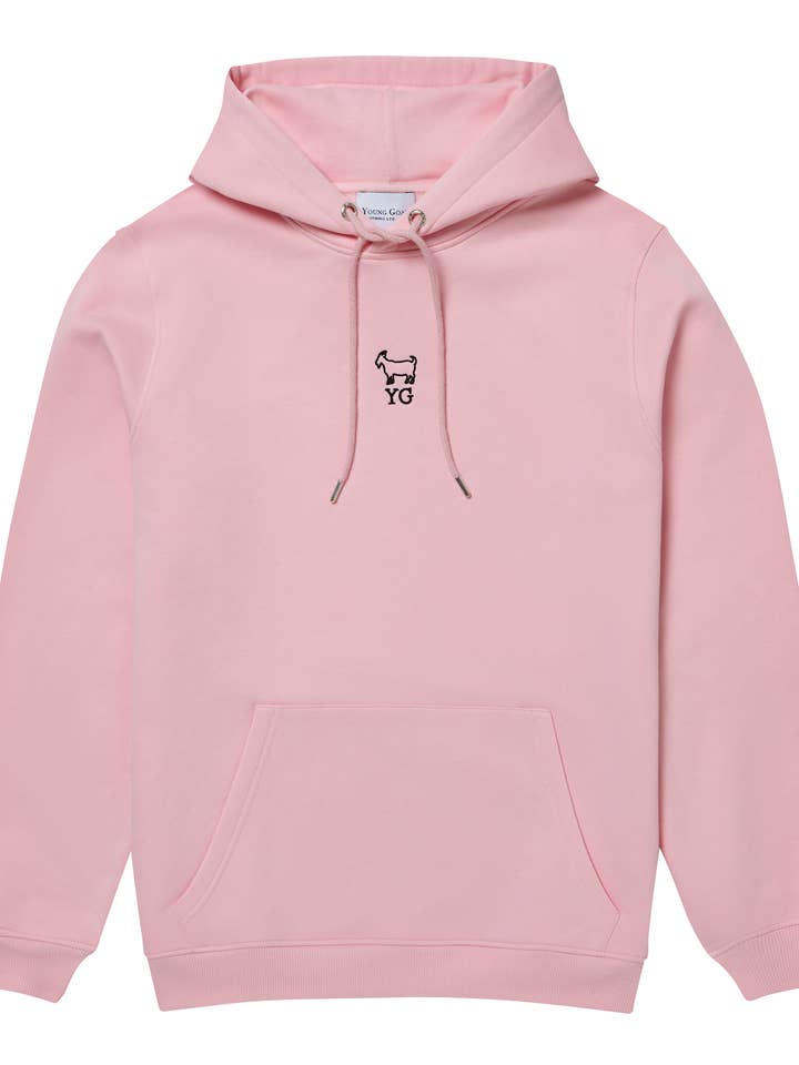 YG Original Hoodie - Pink/Black for wholesale by Young Goat