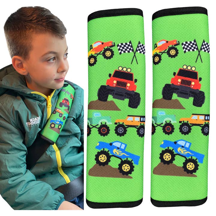 1x/2x Monster Truck Autos Kinder Auto Gurtpolster Gurtschutz für den Großhandel von HECKBO
