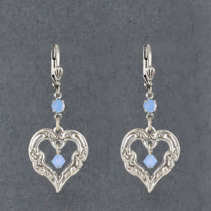 Sadie Green's Jewelry - Wholesale Dangle Earrings - Heart Earrings 1270-SP-STM1