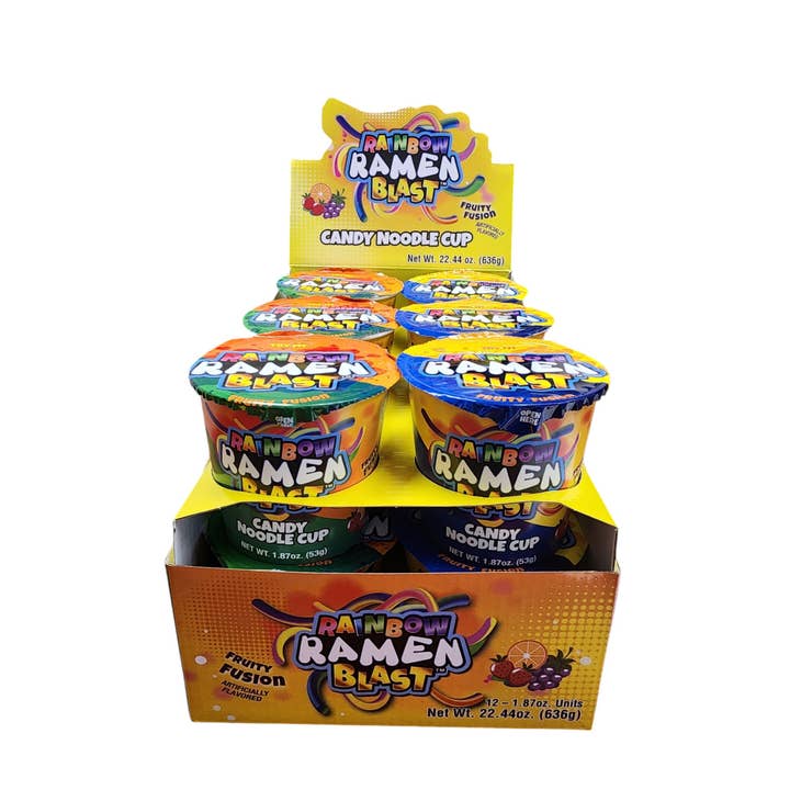 Grandpa Joe's Candy Shop - Wholesale Snack Bar - Rainbow Ramen Blast 12ct Display