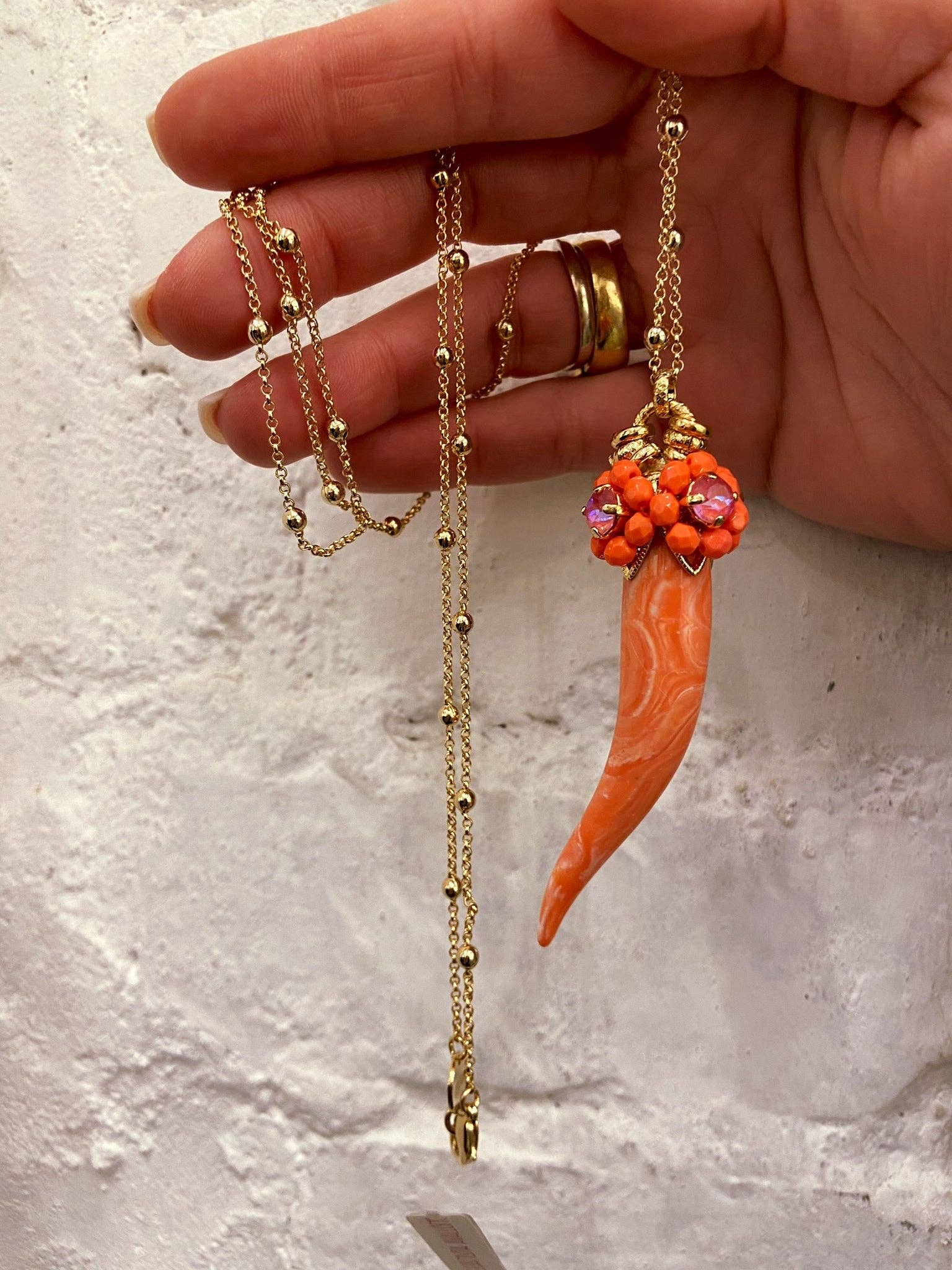 DITTA Alessandra Avallone - Wholesale Pendant/Charm Necklace - Horn necklace6