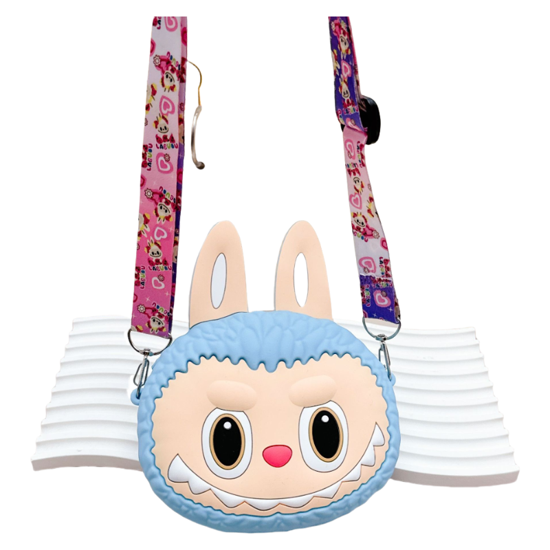 Auraquise - Wholesale Keychain - Kids - Labulu Coin Purse Keychain Silicone Wallet Charm Crossbody 4 Colors3