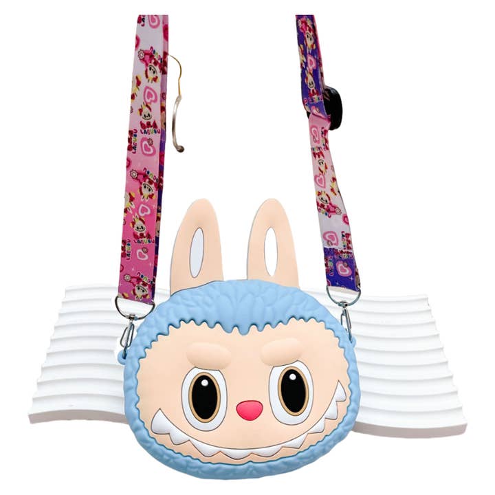 Auraquise - Wholesale Keychain - Kids - Labulu Coin Purse Keychain Silicone Wallet Charm Crossbody 4 Colors3