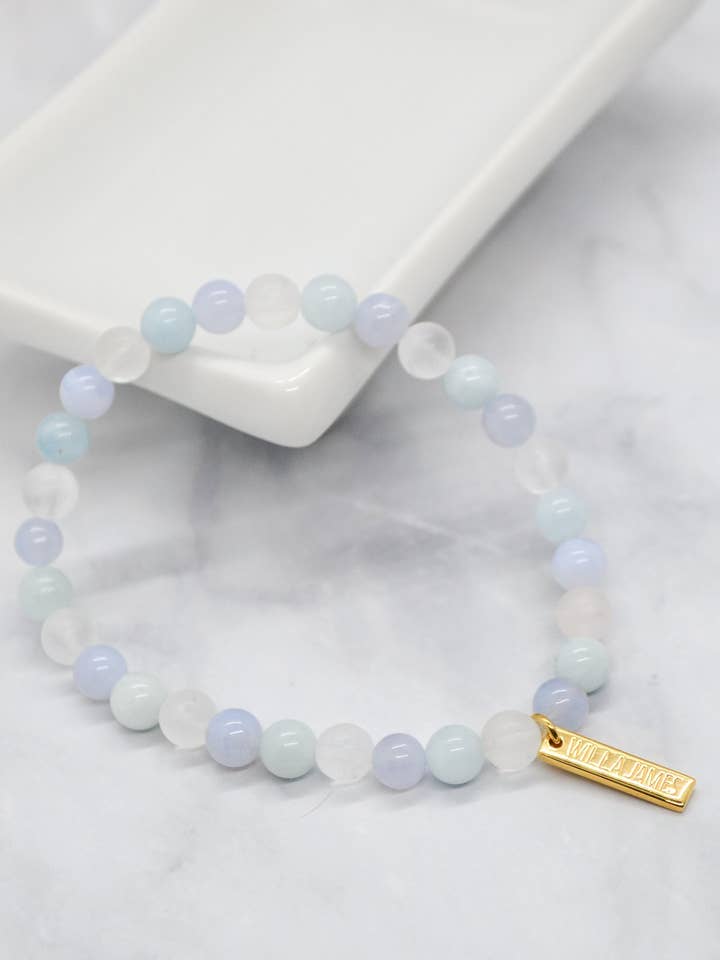 Motherhood Collection 14K Gold Plate Multi Gem Stretch for wholesale by Willa James