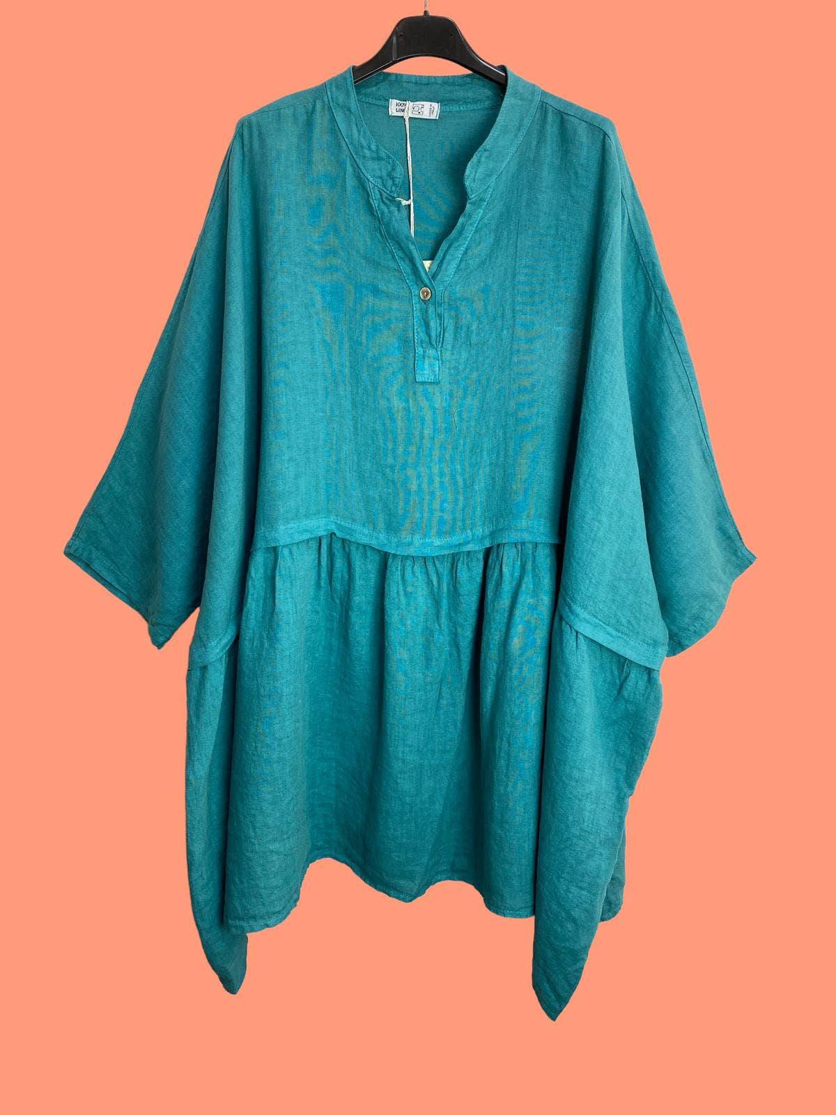 la maison des fibres naturelles - Venta al por mayor Túnica - Mujer - Túnica amplia de lino 68369 flora 100% TÚNICA DE LINO11