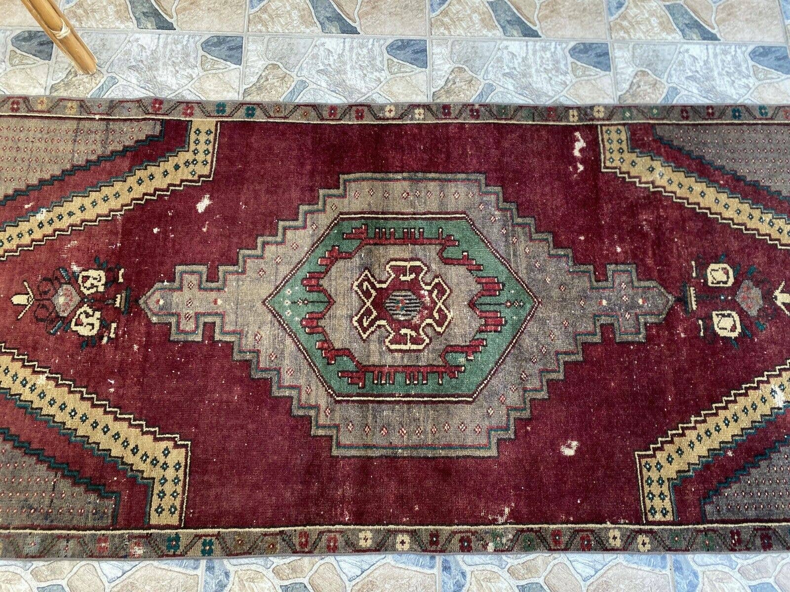 Oushak Rugs - Wholesale Area Rug - Vintage Turkish Handmade Wool Geometric Rug11