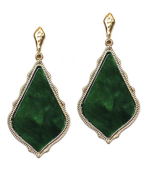 Jewelry Max - Wholesale Dangle Earrings - ( MX1110 )  STONE DROP EARRING0