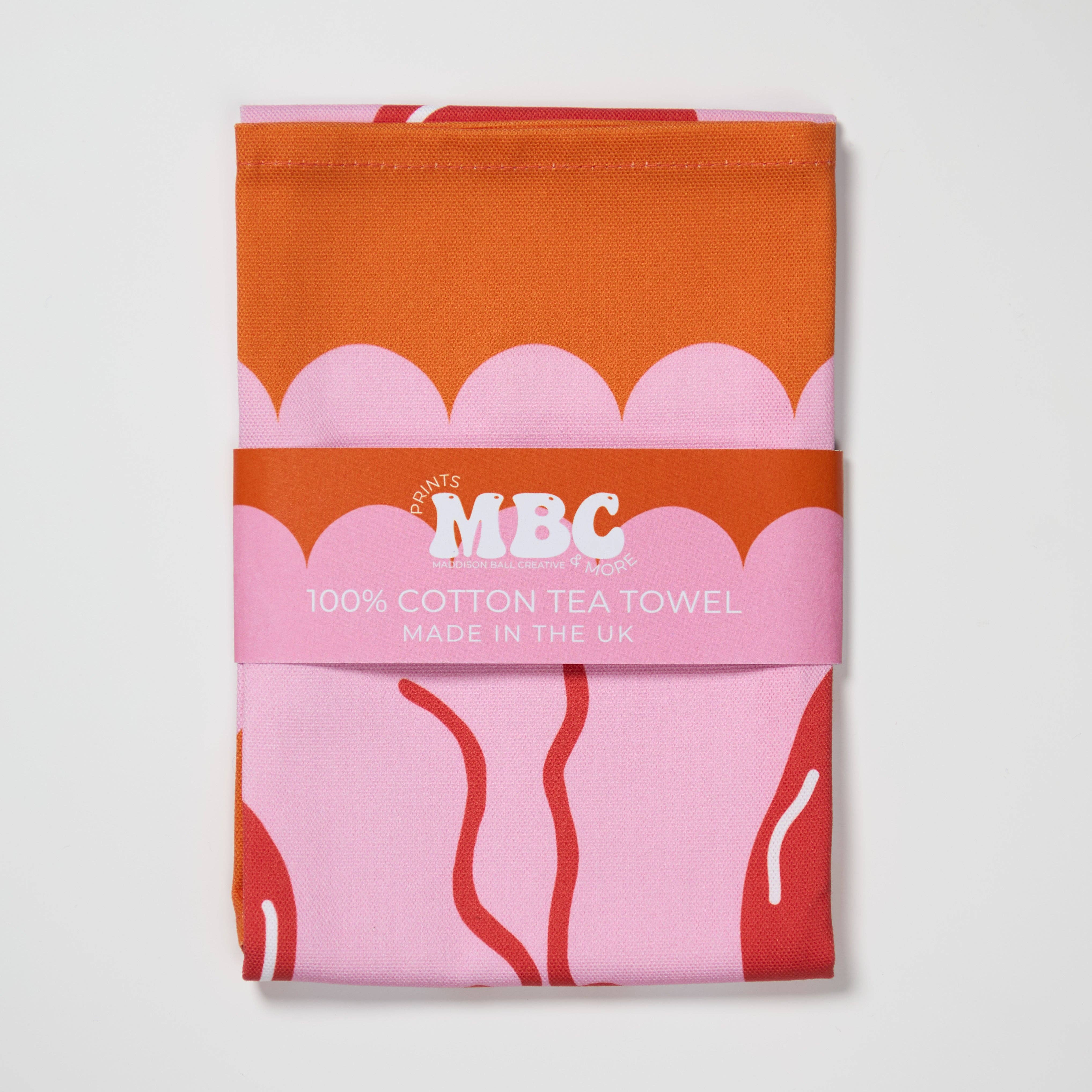 Maddison Ball Creative - Wholesale Tea Towel - Lobster Scallop Tea Towel1