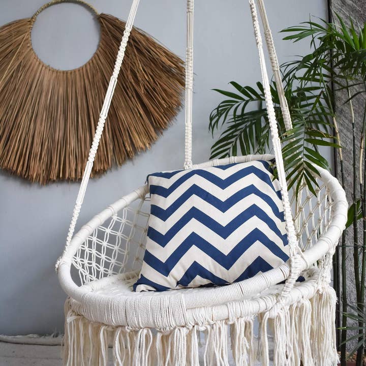 Joglo living - Wholesale Hammock - Round macrame hammock swing chair2