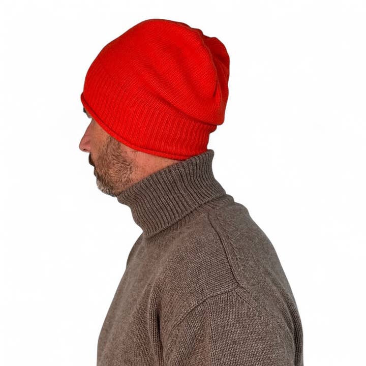 SHAVED BEANIE 100% MERINO WOOL PURPLE BECAP for wholesale on Faire2