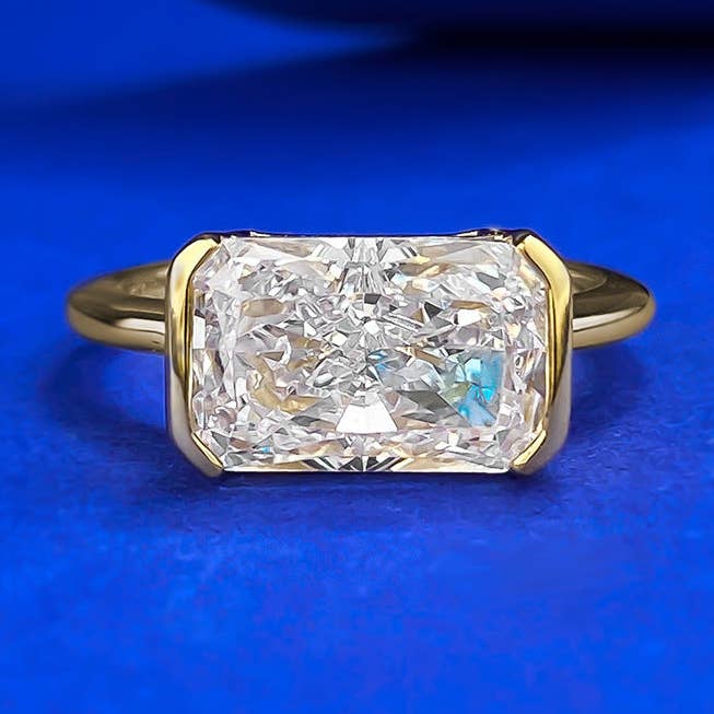 Zarter Verlobungsring mit falschem Diamanten aus 925er Sterlingsilber für den Großhandel von Perimade & Co. LLC