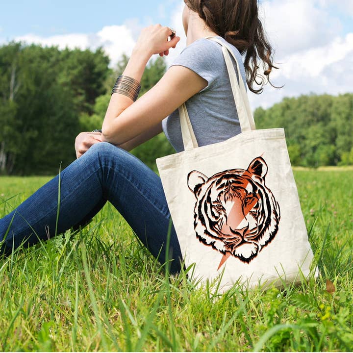 Lighting Tote Bag for wholesale by Smile Graphics and Design