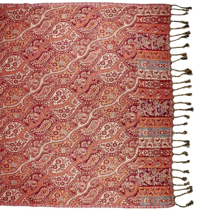 Tribal Trade GmbH - Wholesale Scarf - Unisex - Pashmina Style Floral Waves Scarf 210x70cm 02 Ethnic Scarf2