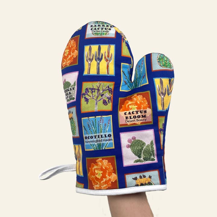 Cotton Oven Mitt Enchantments, desert watercolor multicolor for wholesale by Cher the Fire