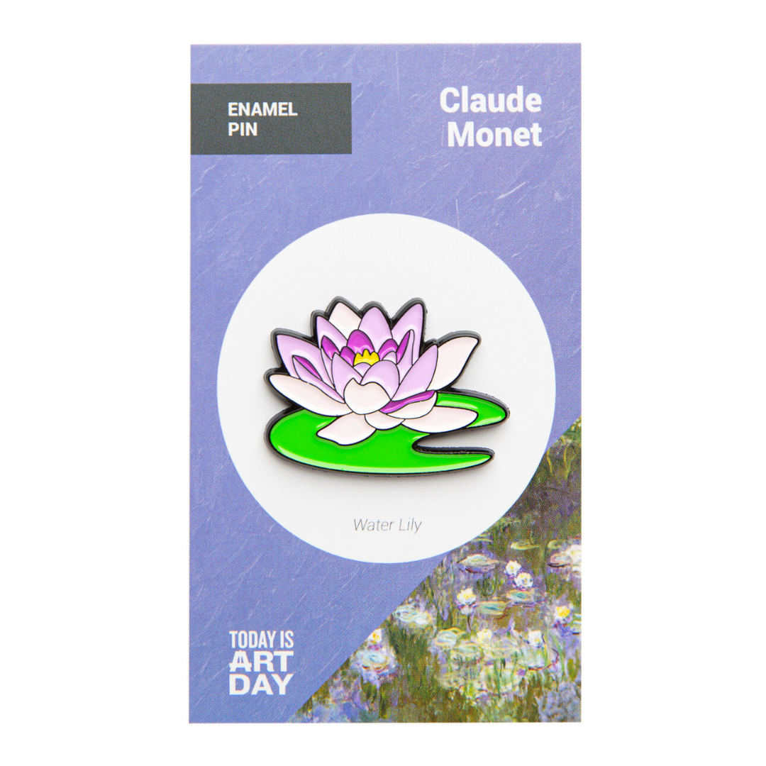 Today is Art Day - Wholesale Lapel Pin/Button - Pin - Water Lily - Monet1