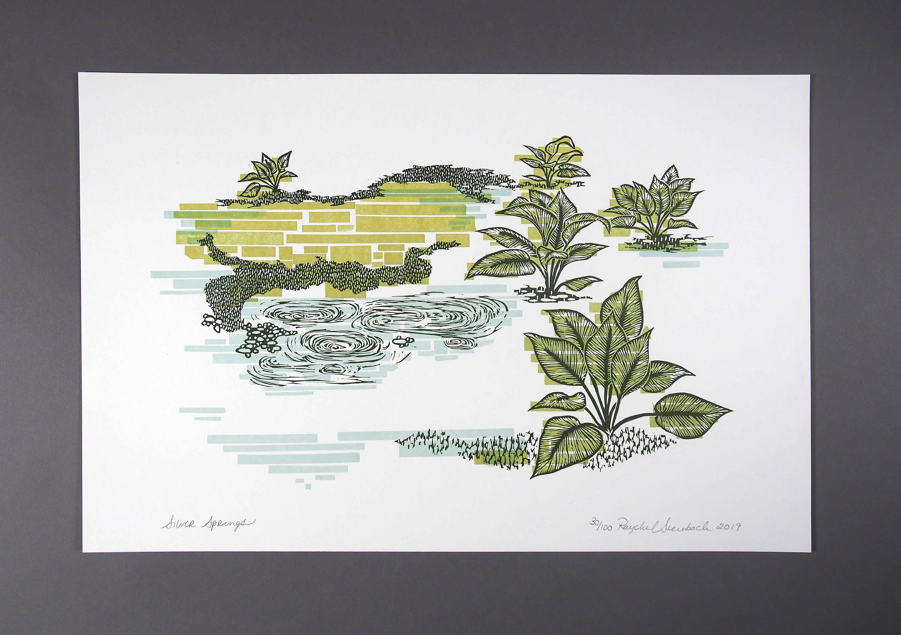 Current Location Press - Wholesale Art Print - Silver Springs - Limited Edition Letterpress Print4