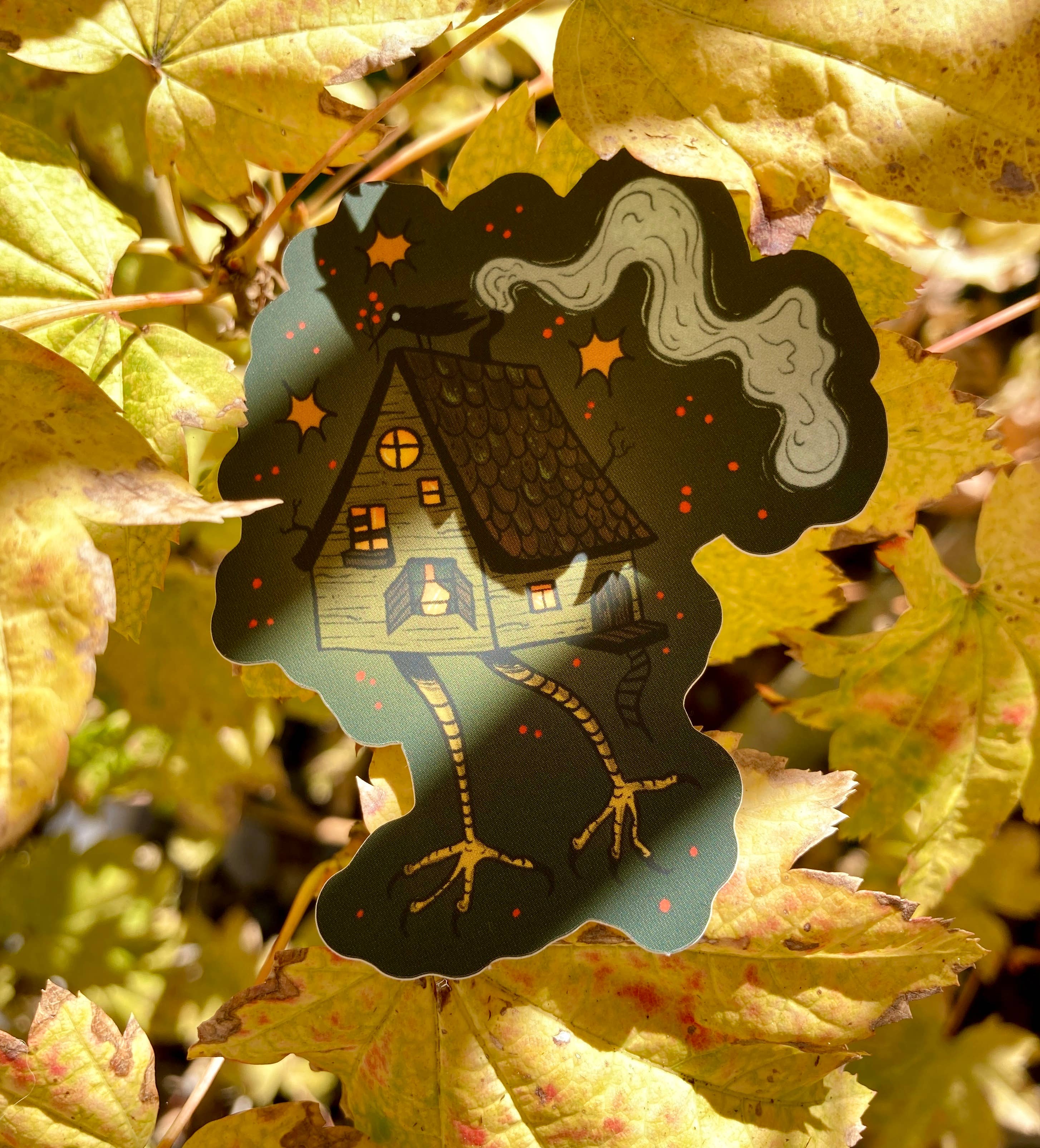 Camilla Watson Art - Wholesale Sticker - Baba Yaga's House | Matte Vinyl Sticker1