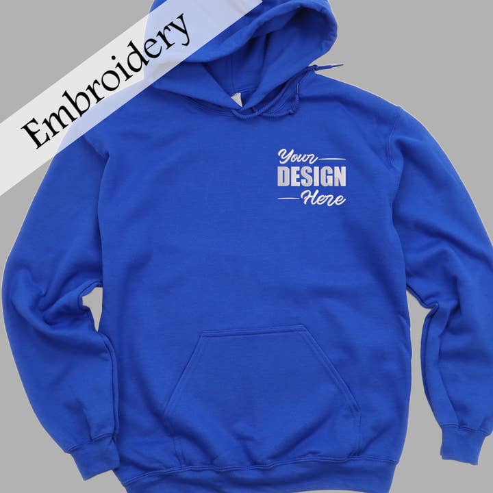 Custom Embroidery HOODIE - Your Design for wholesale by Top Crate