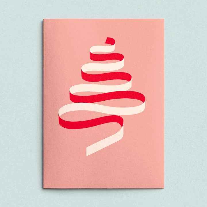 Folded Card | Ribbon Tree Pink voor wholesale door Likestationery