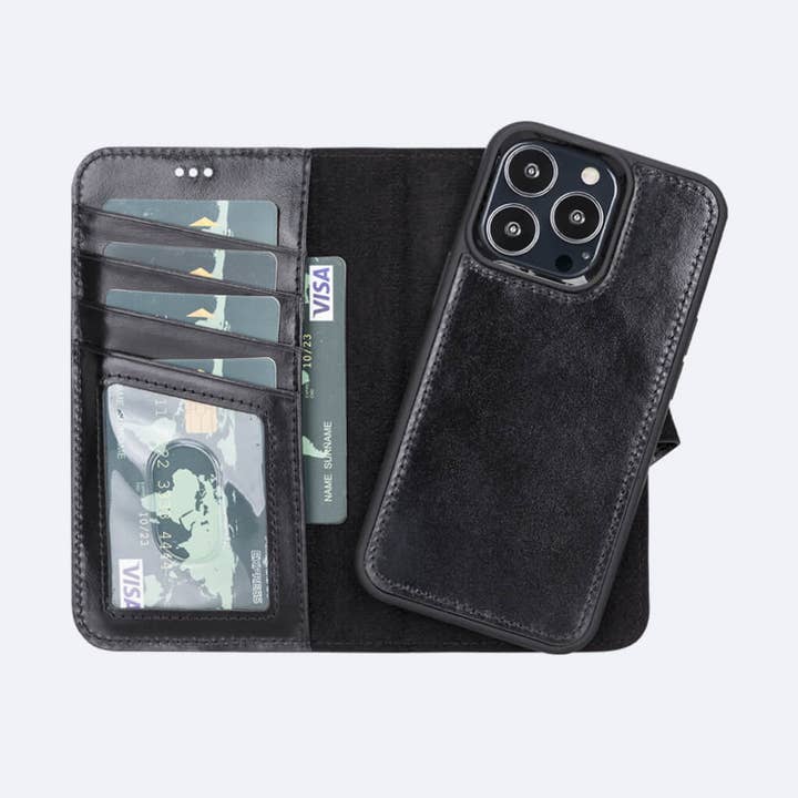 OXA LEATHER - Wholesale Phone Wallet - Unisex - iPhone 13 Pro Leather Wallet Case7