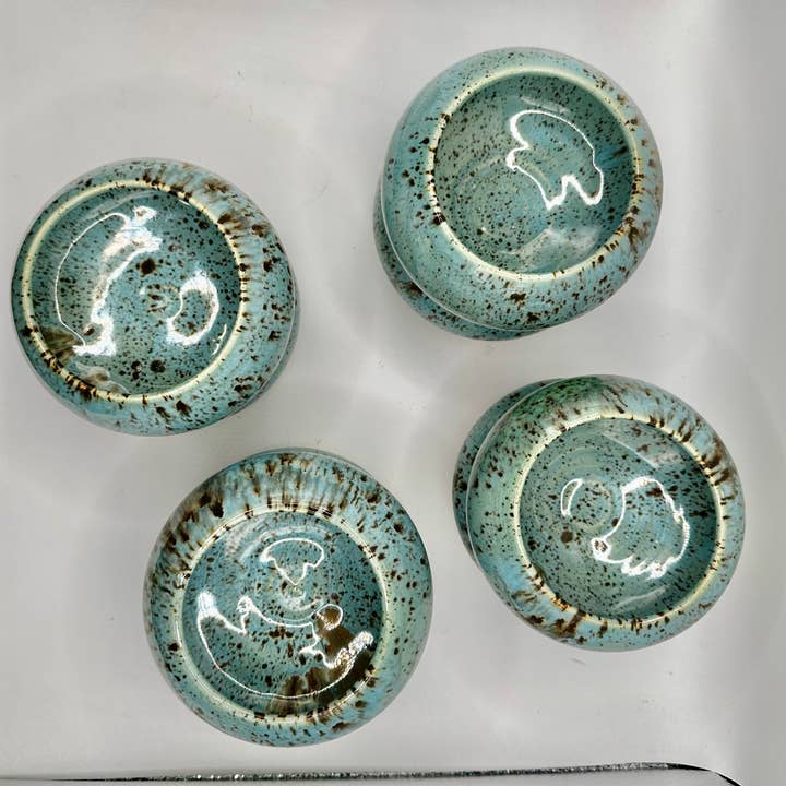W.H.I.M. Pottery - Wholesale Decorative Plate/Dish/Bowl - Small turquoise bowls
