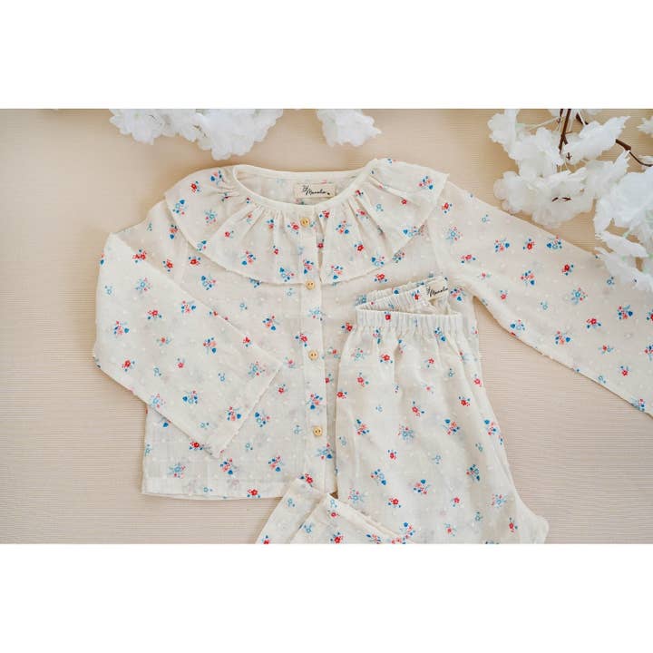 Conjunto de pijama Flora para venta al por mayor de Tilian Kids