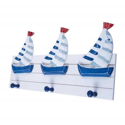 Blue Harbour Clothes Hanger Curve Sailboat-005 for wholesale by International Gifts Ltd.