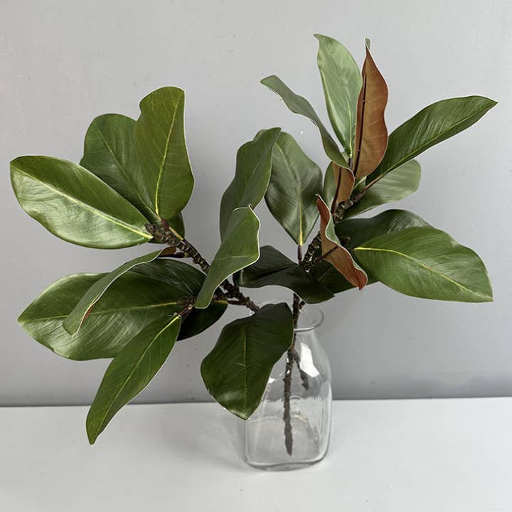 Sweet Home Deco - Wholesale Artificial flowers - 22''T Nature Touch Faux Magnolia Leaf Branch, Indoor/Ourdoor9