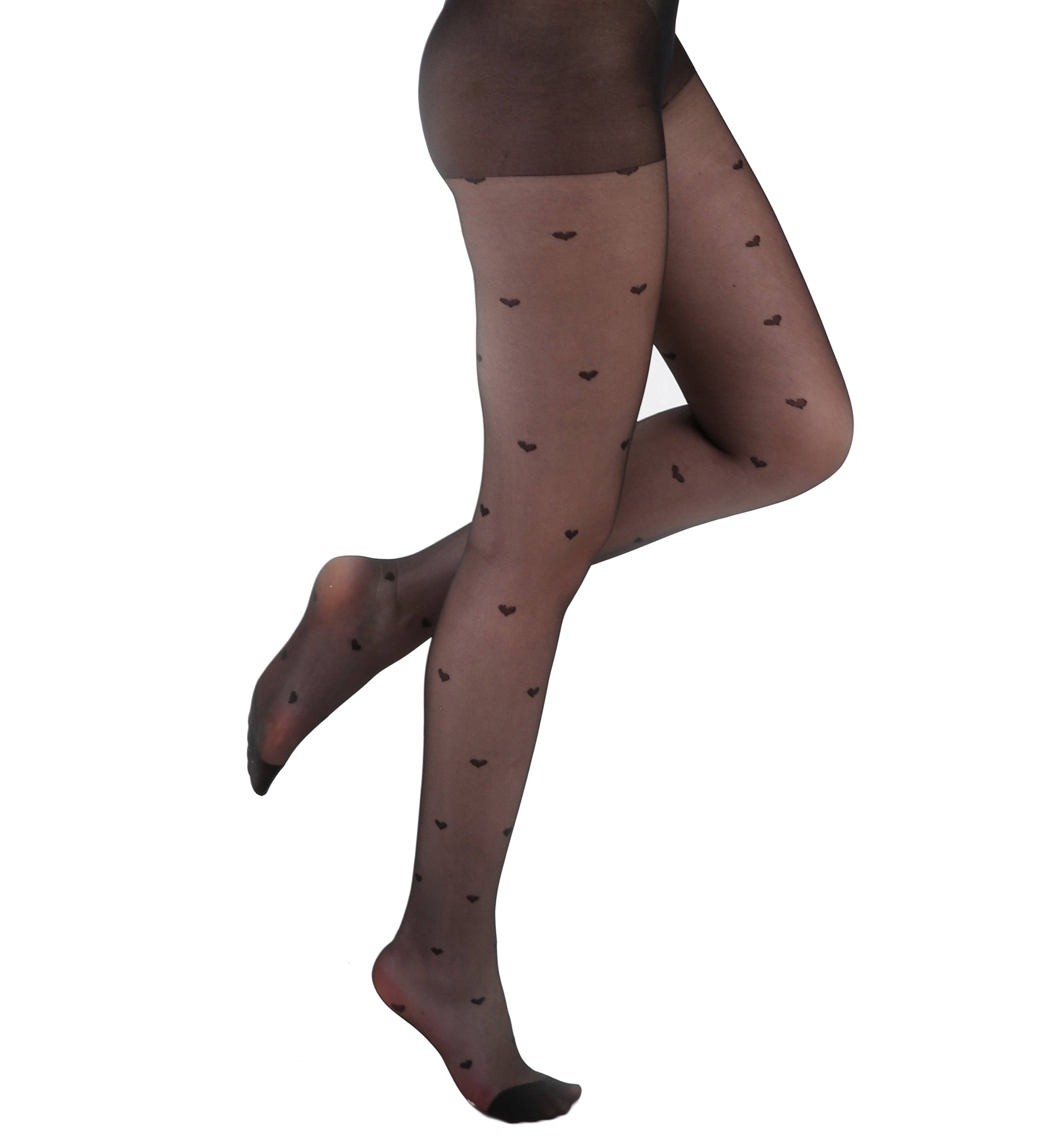 Pamela Mann – Engroshandel Tights - Dame – All Over Heart Sheer Strømpebukser4
