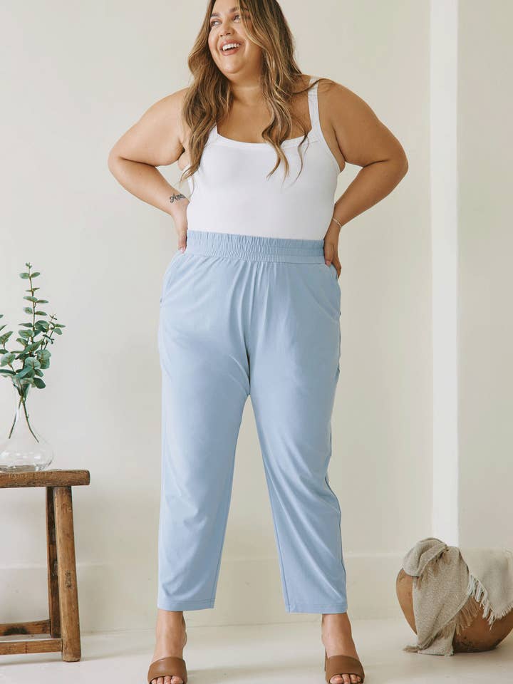 Kendal Sorona Pant - Provence for wholesale by LEZÉ the Label