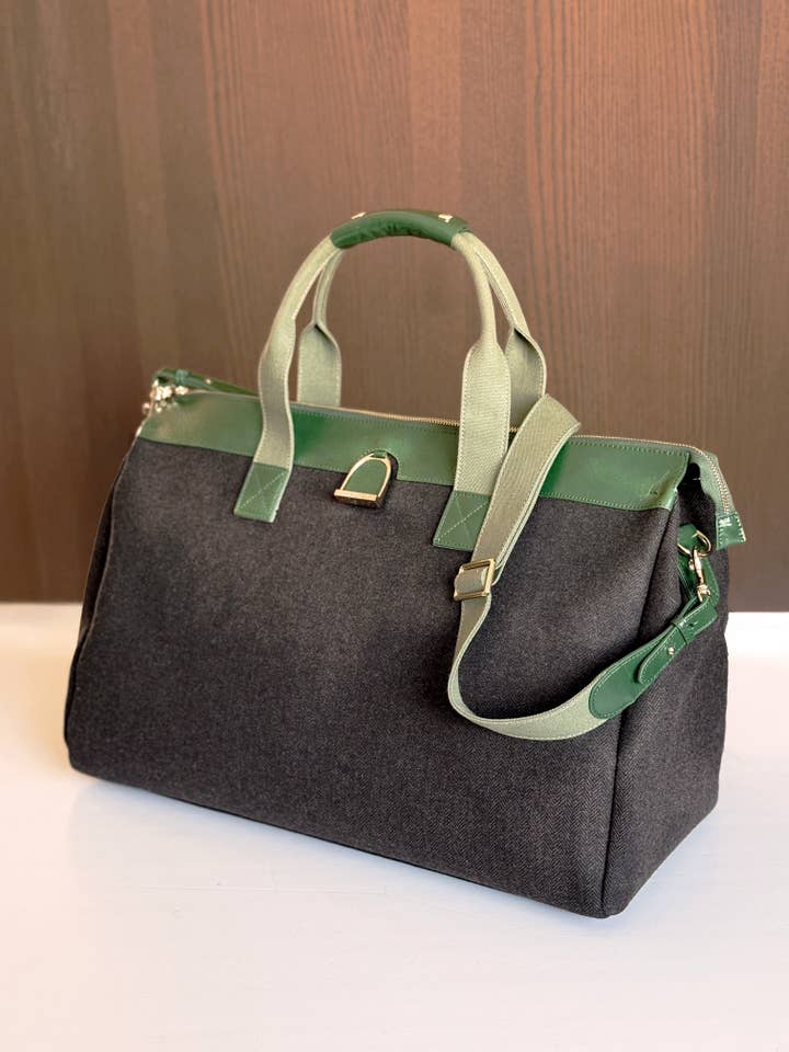 Begrænset Turf Tweed-weekendtaske for engroshandel hos Oakbark & Chrome