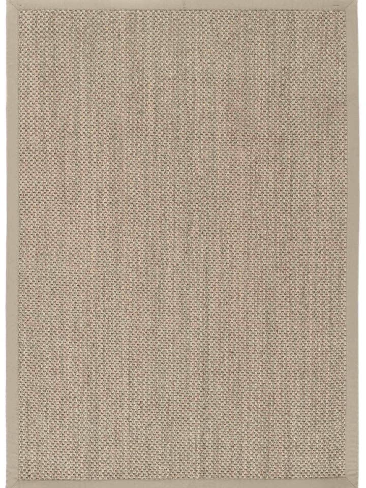 Bordered Light Beige Non-Slip Sisal Rug for wholesale by THE RUGS