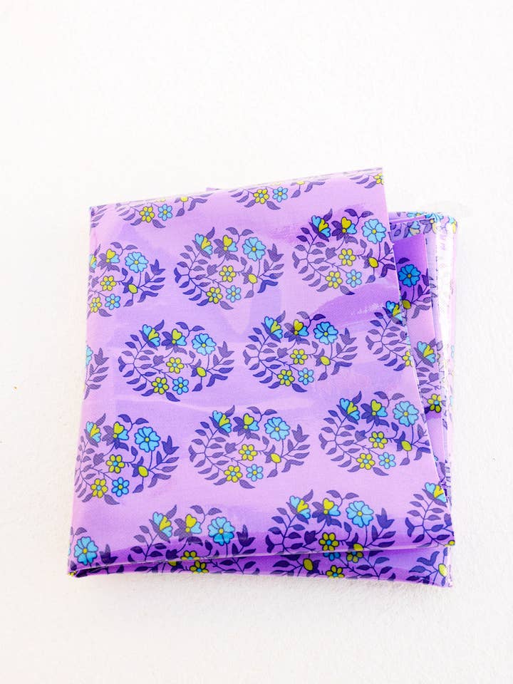 Coated cotton 15m Shalin lilac for wholesale by Petit Pan