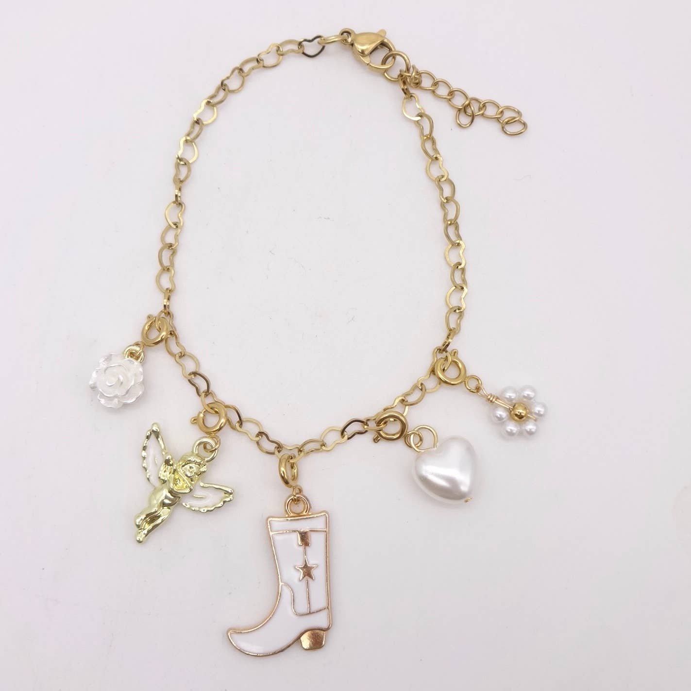 KIKICHIC - Wholesale Individual Charm/Pendant - White Rose Flower Charm3