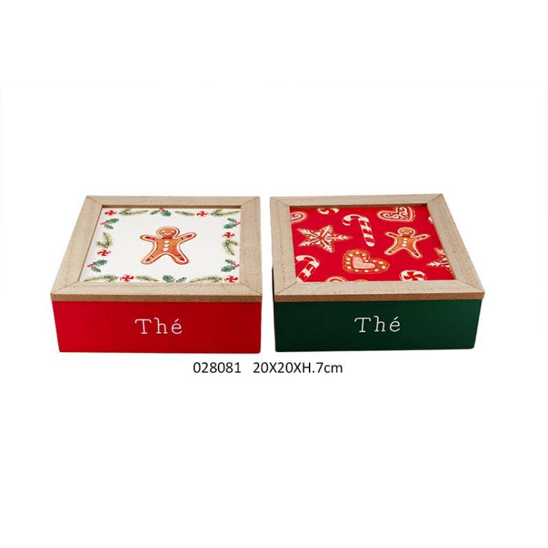 Faye - Wholesale Decorative Box - Box A The 'Spicy' 20 X 20 X H. 7 cm0