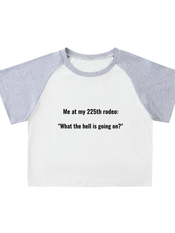 Top corto a maniche raglan a blocchi di colore per la vendita all'ingrosso da parte di Pandoras Lox Dread Shop