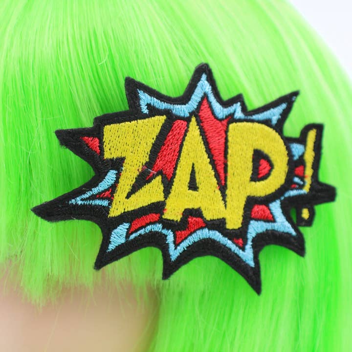 Comic Book Clothing - ZAP! Hair Clip for wholesale by Kawaii Hair Candy