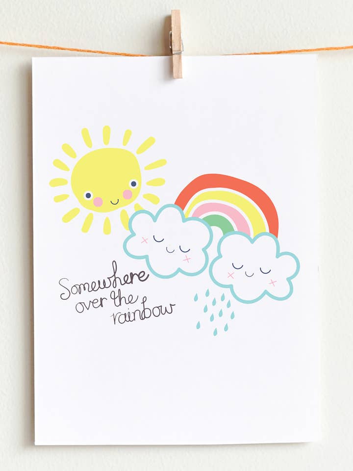 Lámina artística Somewhere Over the para venta al por mayor de Michele Payne