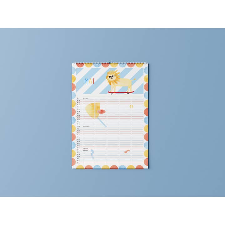 Hannahs Firlefanz - Wholesale Calendar - Family Calendar 2026 DIN A3 – 5 Columns4