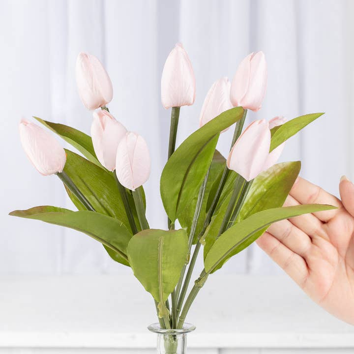 Factory Direct Craft – Engroshandel Kunstige blomster – 13" Kunstig Tulipanbusk - Vælg Farve